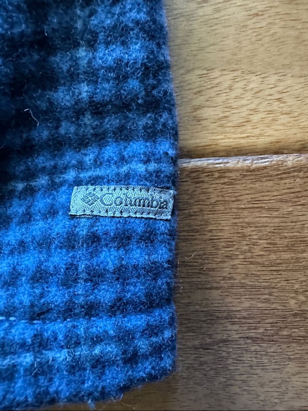 Columbia blue check flannel boxy utility jacket. - Picture 5 of 5